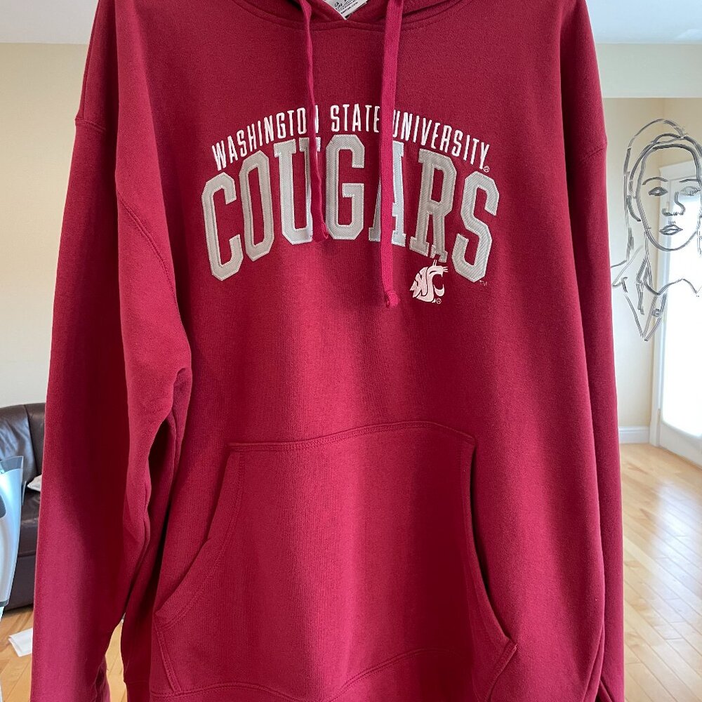 Washington State University WSU Cougars Hoodie Sweatshirt Champion